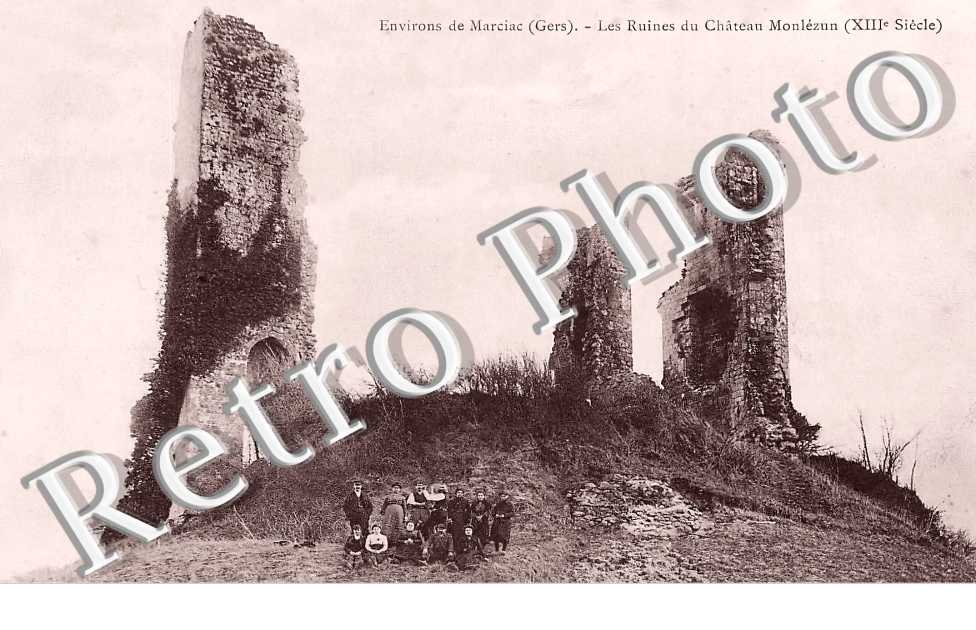 les ruines du château Monlézun