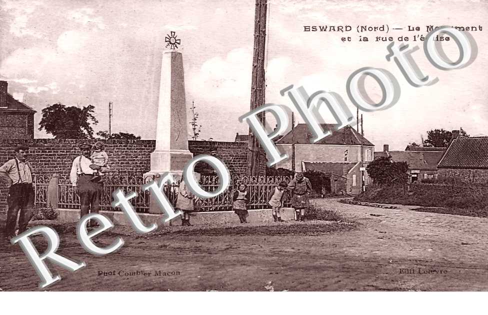 Le monument et la rue de l'église