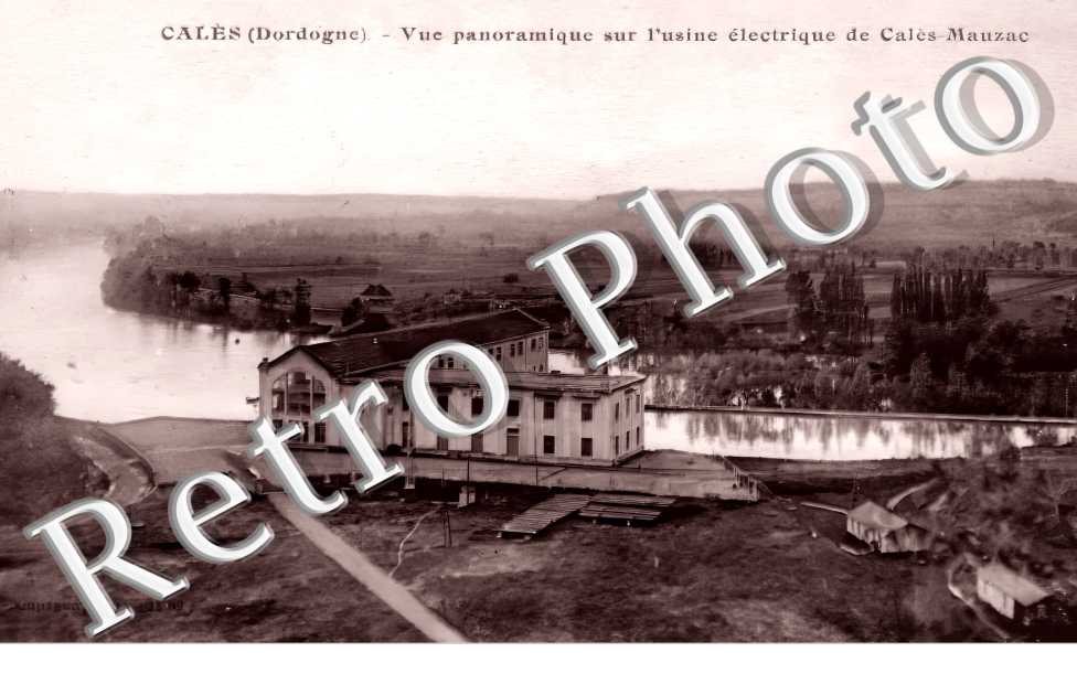 vue panoramique sur l'usine électrique de Calès-Mauzac