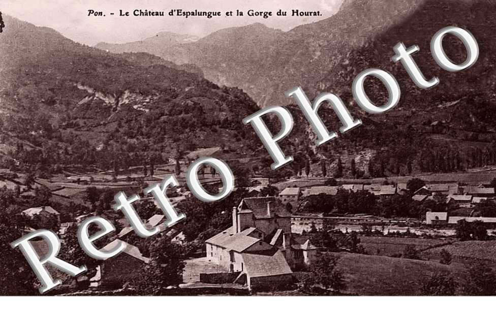 PON le château d'Espalungue et la gorge du Hourat