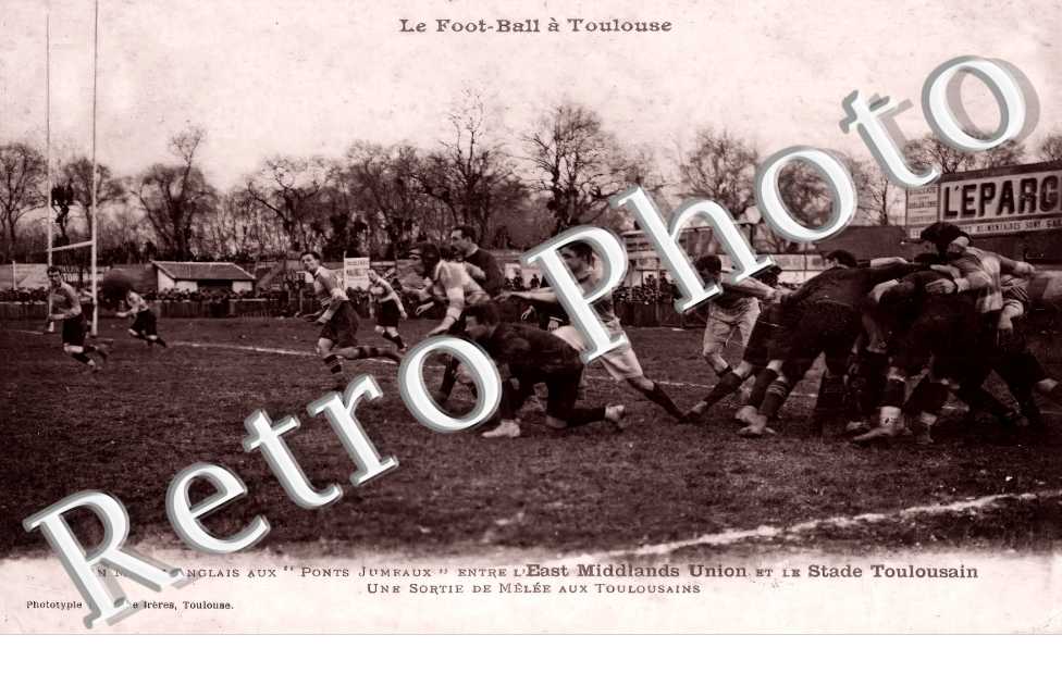 un Match anglais (Rugby) aux " Pont Jumeaux " entre l'East Middlands Union et le Stade Toulousain (quartier des Sept Deniers)