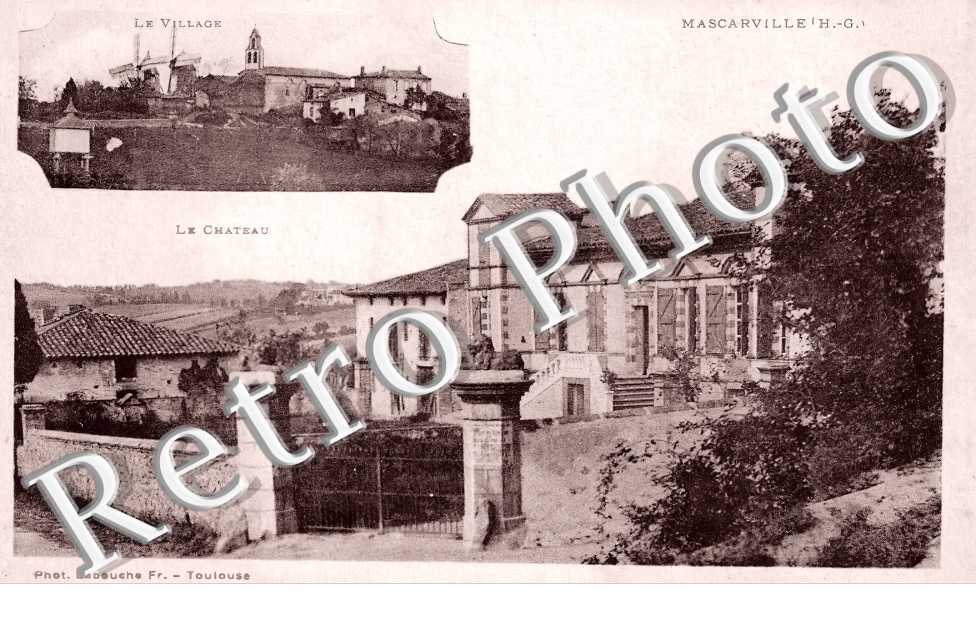 le village. le château