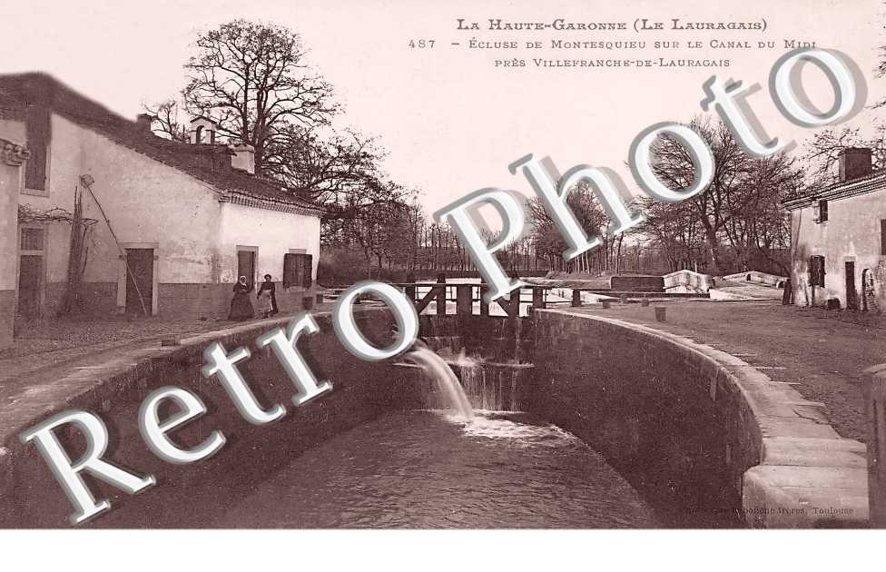 écluse sur le canal du midi