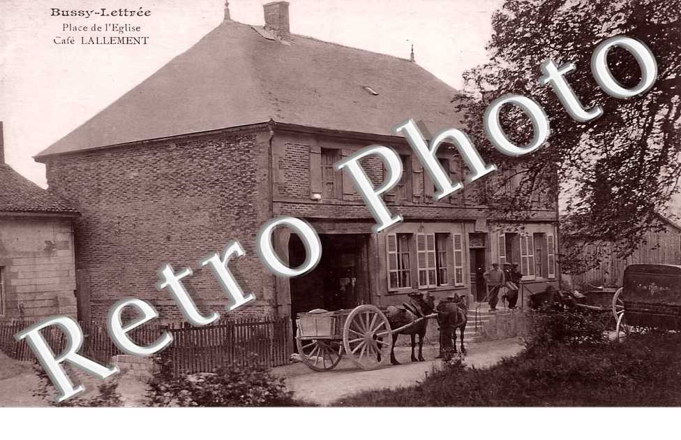 place de l'eglise. Café Lallement