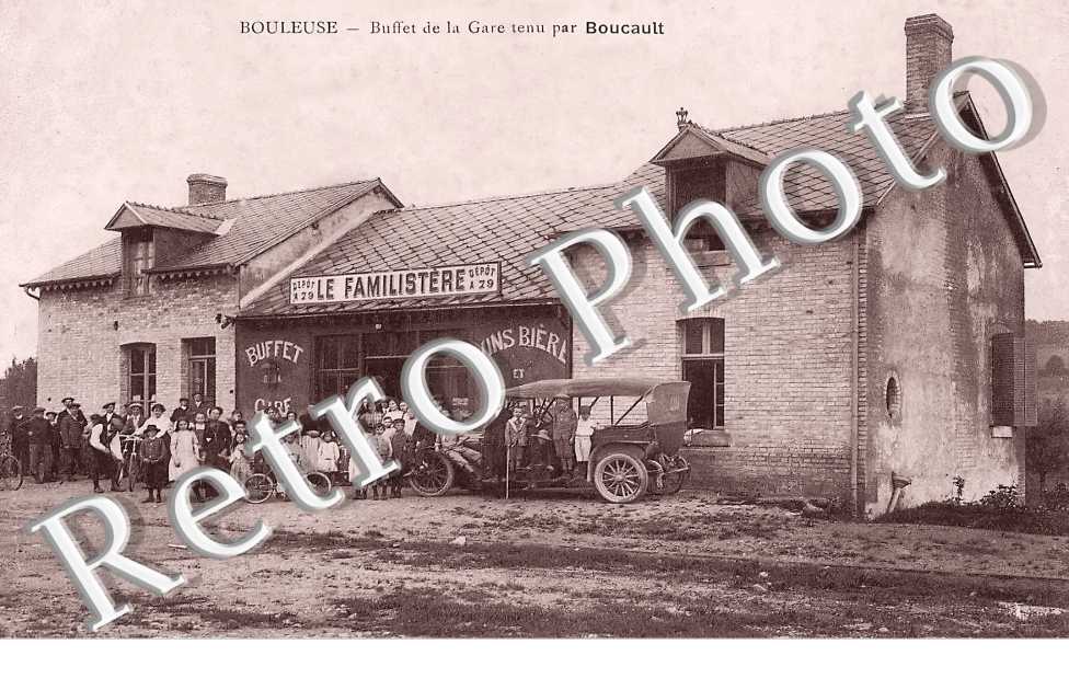 buffet de la gare tenu par Boucault. Le Familistère