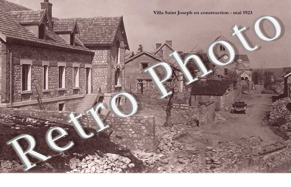 villa Saint Joseph en construction mai 1923