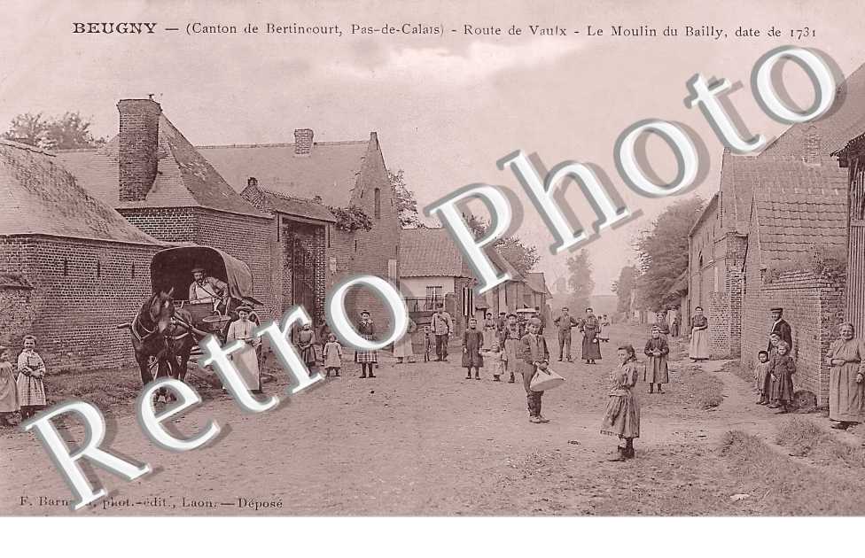 route de Vaulx. Le moulin du Bailly