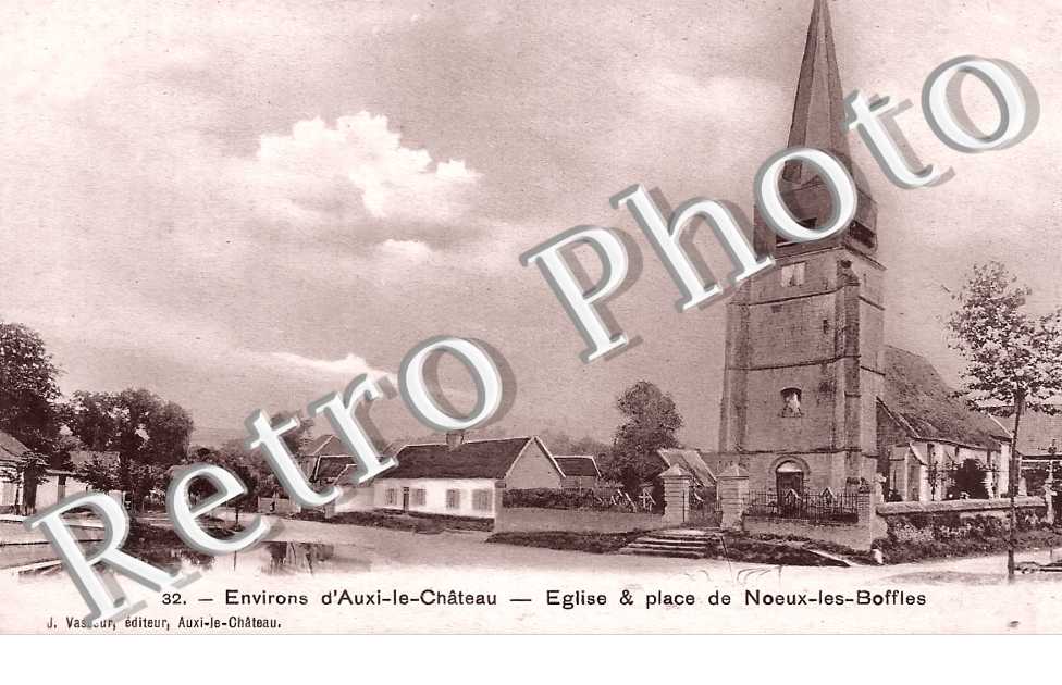 église et place de Noeux-les-Boffles