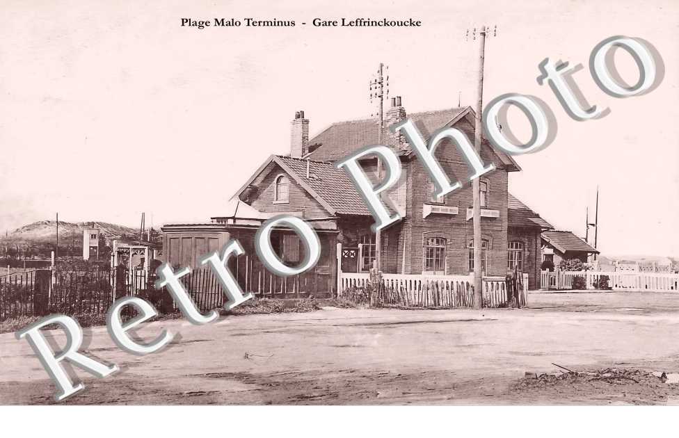 Plage Malo Terminus. Gare Leffrinckoucke