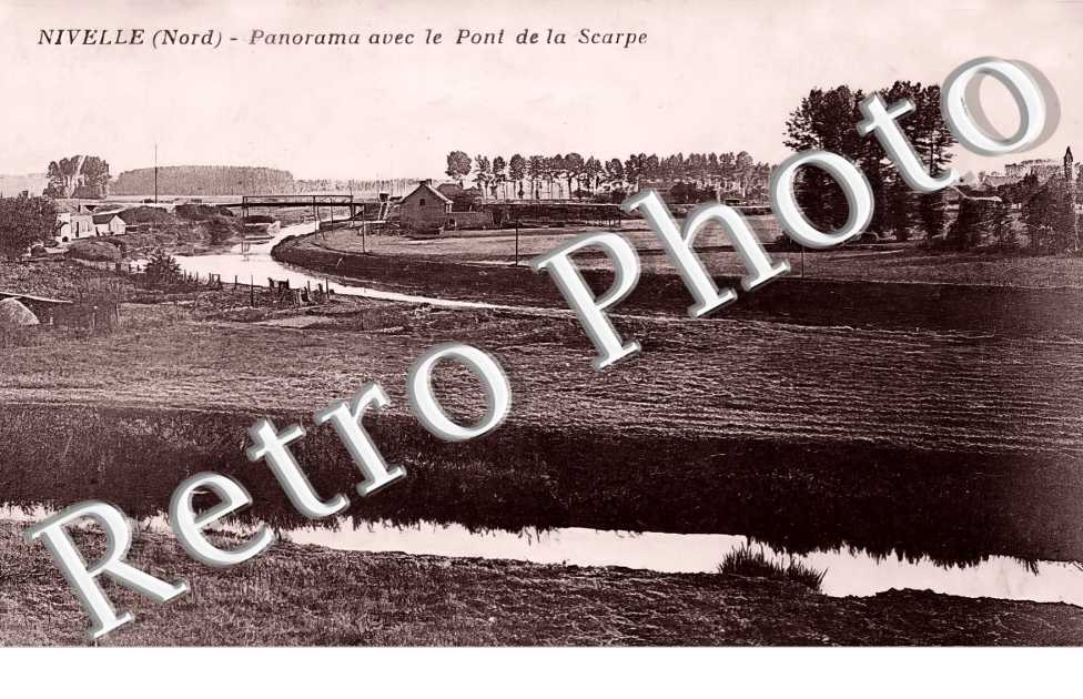 panorama avec le pont de la Scarpe