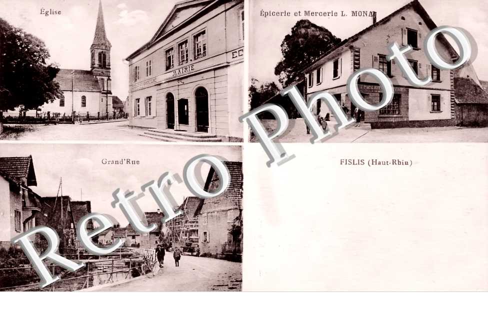 Eglise Grand'rue. Epicerie et Mercerie L. Mona