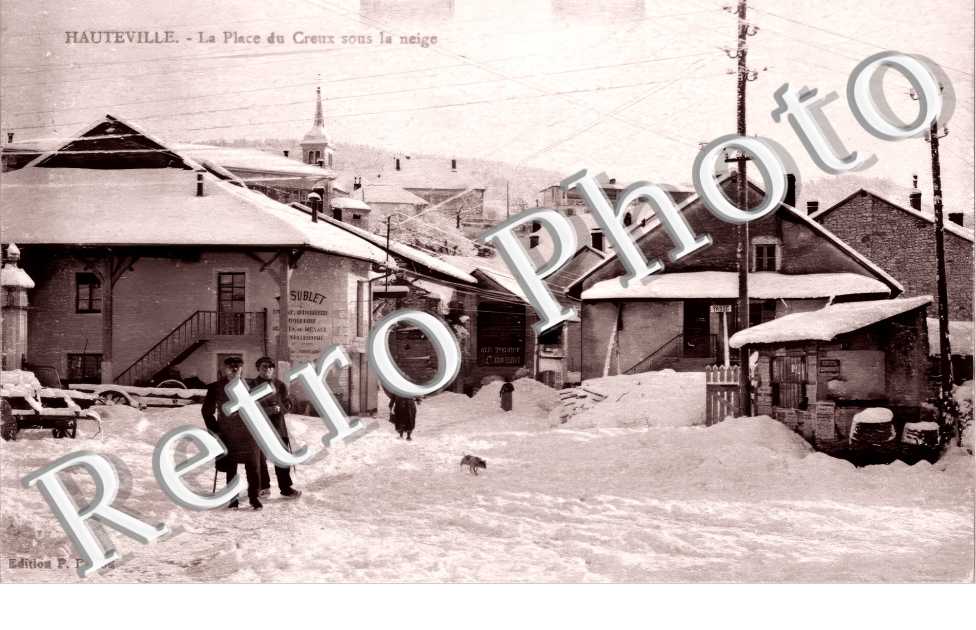 la place du creux sous la neige