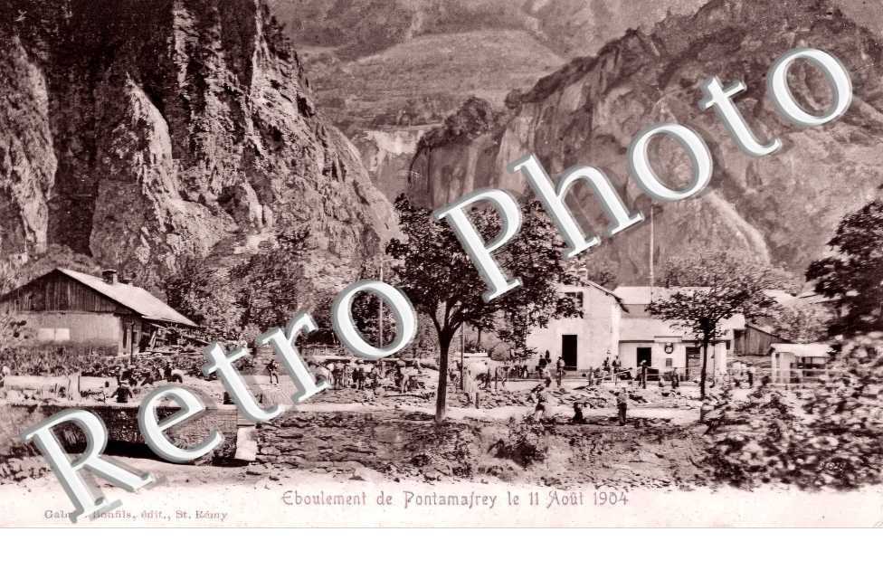 éboulement de Pontamafrey le 11 aout 1904