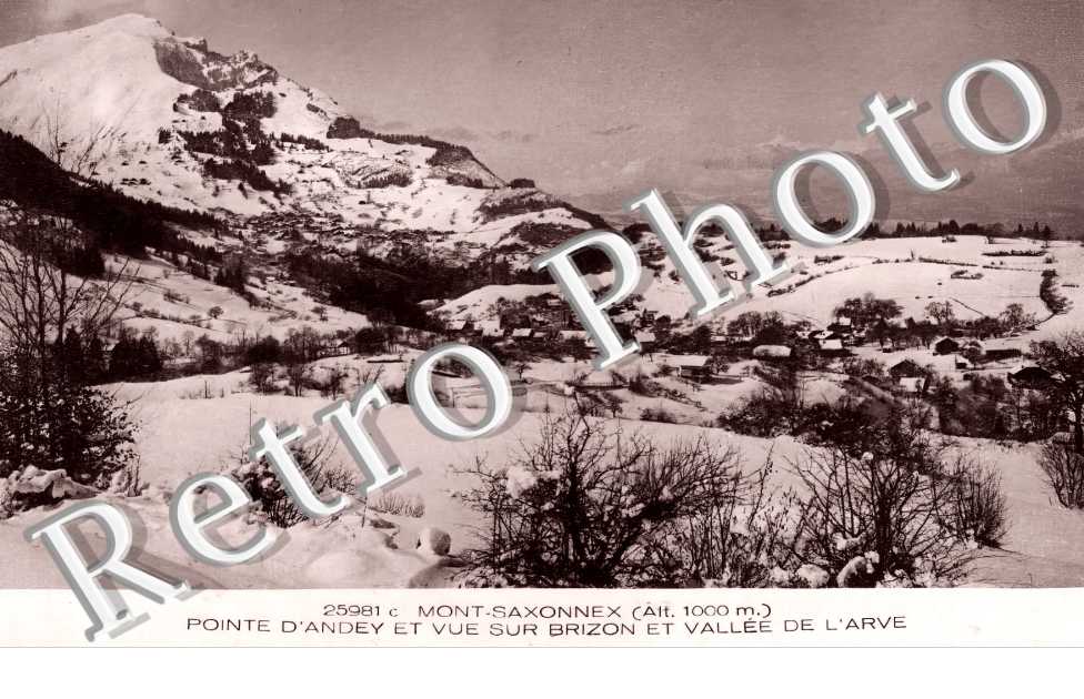 Mont-Saxonnex. Pointe d'Andey et vue sur Brizon et vallée de l'Arve