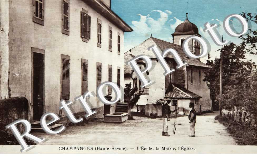 l'école, la mairie, l'église