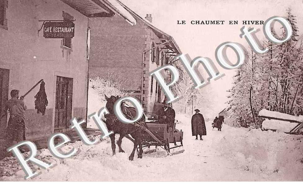 le Chaumet en hiver. Café restaurant