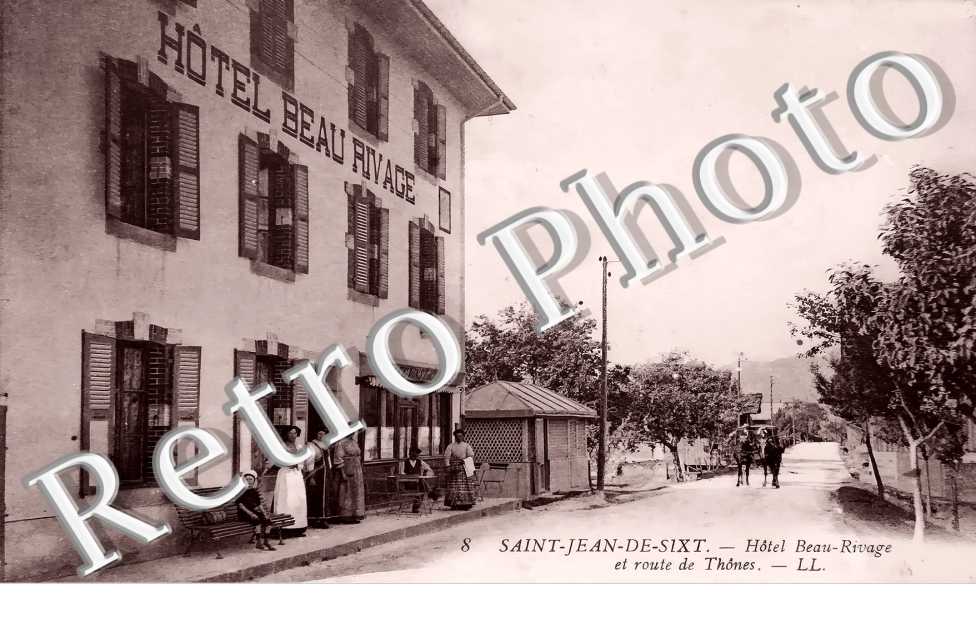 Hôtel Beau-Rivage et route de Thônes