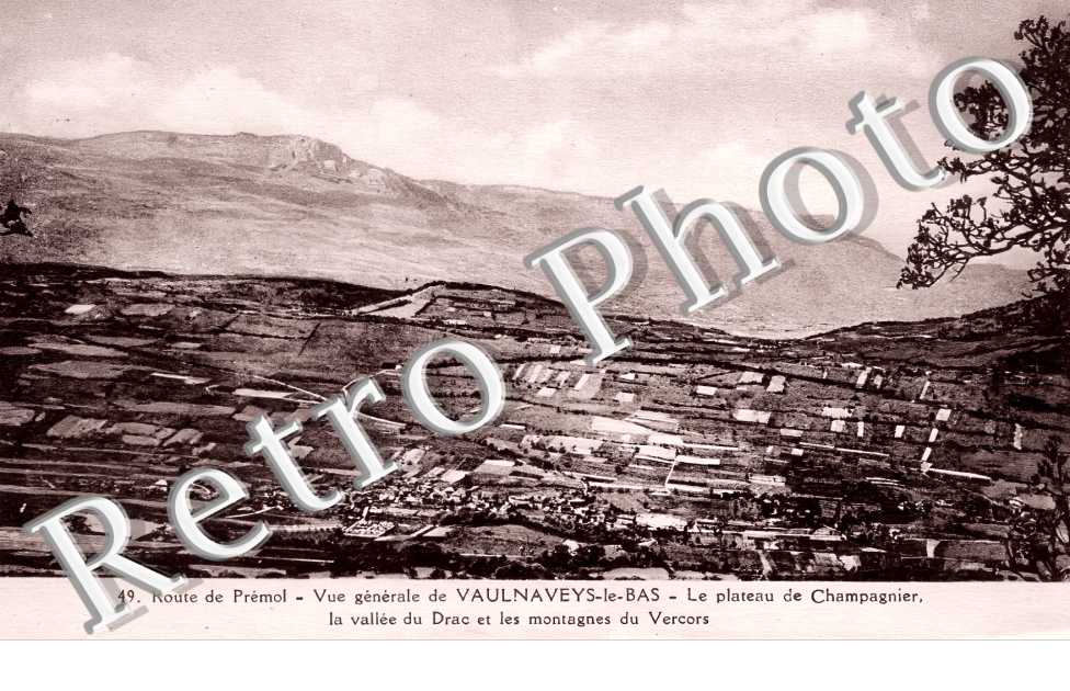 vue générale. Le plateau de Champagnier