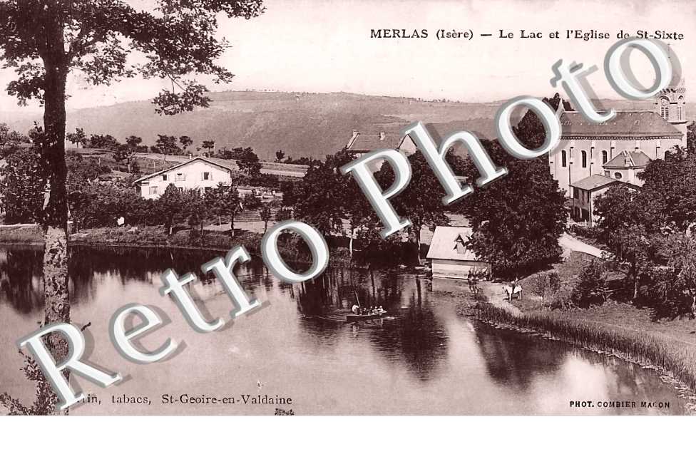 le lac et l'église de Saint-Sixte