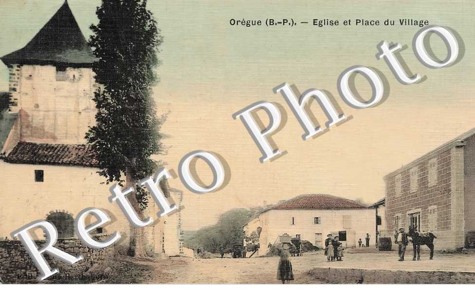 église et place du village