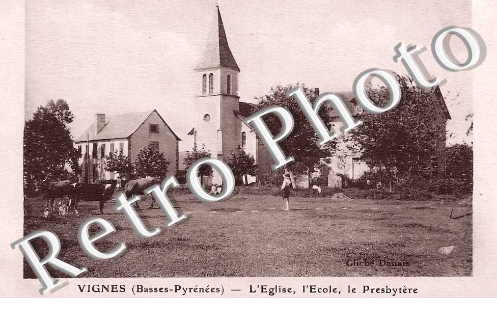 l'église, l'école, le presbytère