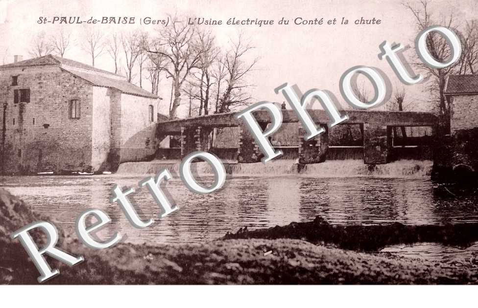 l'usine électrique du Conté et la chute