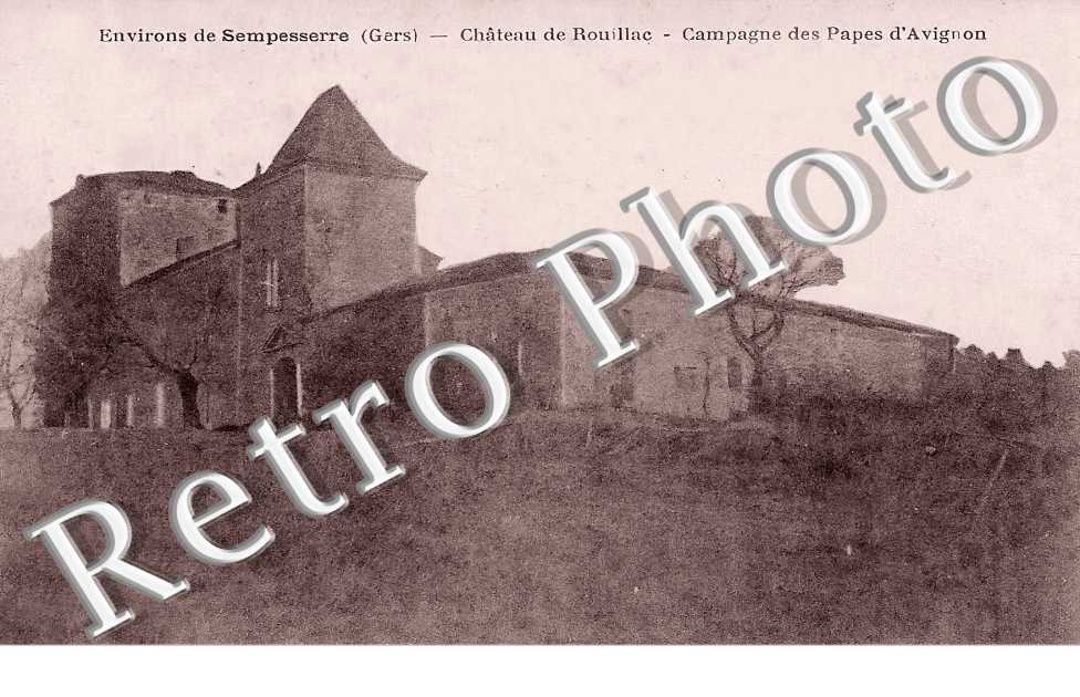 château de Rouillac. Campagne des Papes d'Avignon