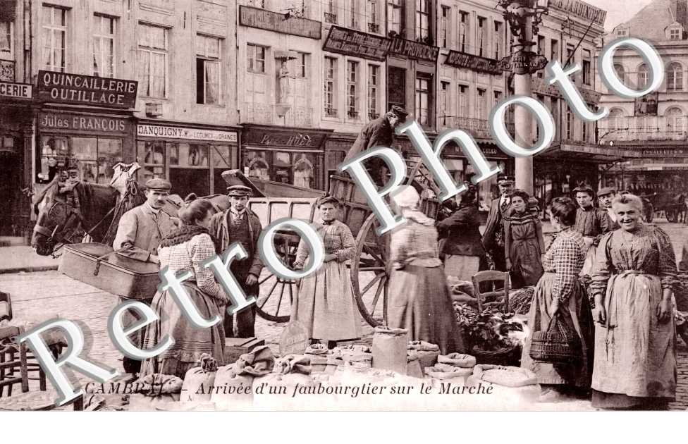 arrivée d'un faubourgtier sur le marché