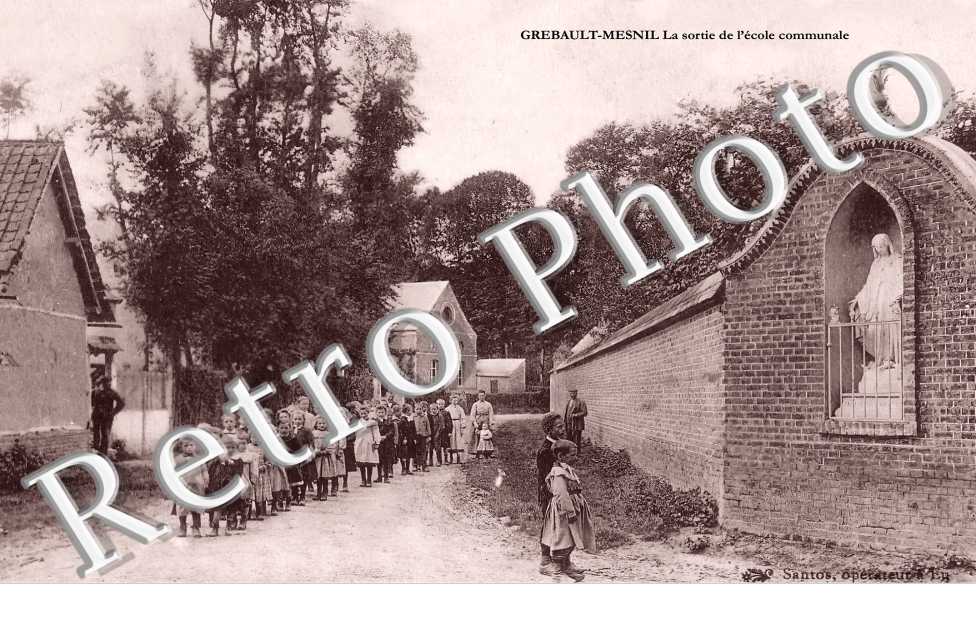 la sortie de l'école communale