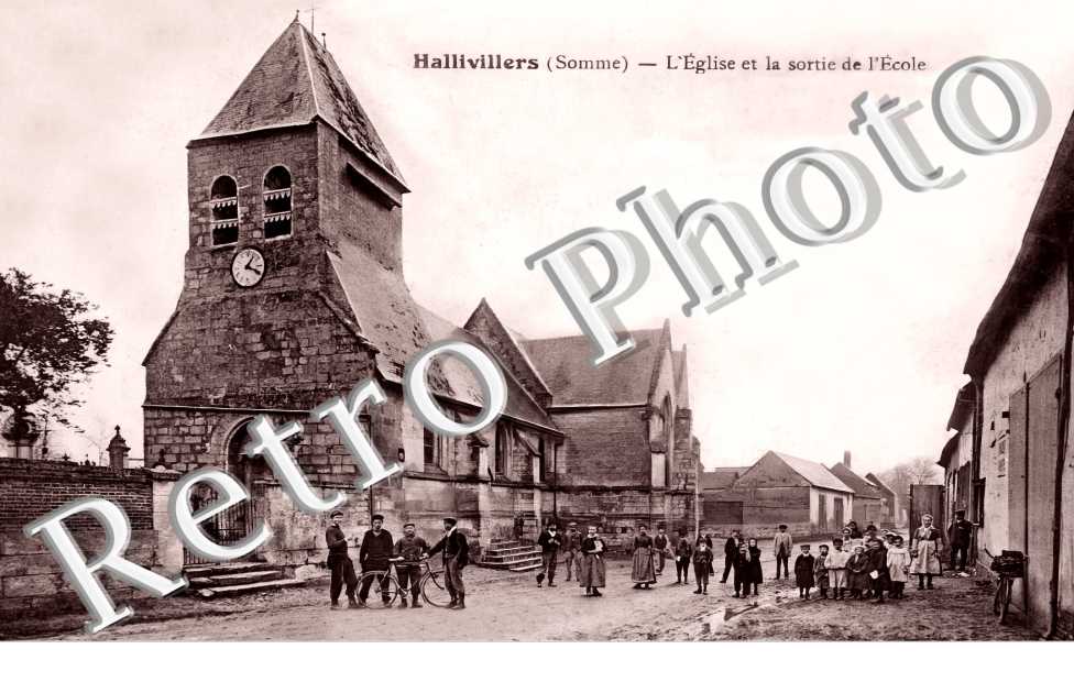 l'église et la sortie de l'école
