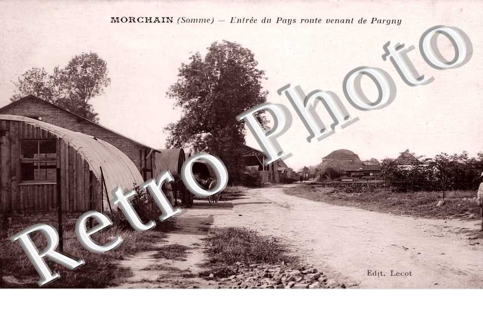 entrée du pays route venant de Pargny