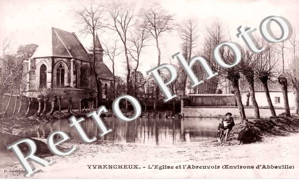 l'église et l'abreuvoir