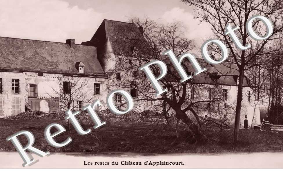 les restes du château d'Applaincourt