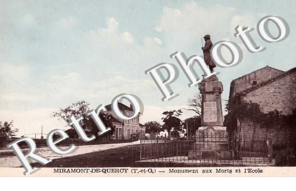 monument aux morts et l'école