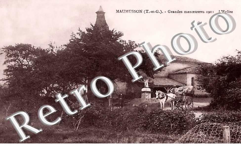 grandes manoeuvres 1913. L'église.