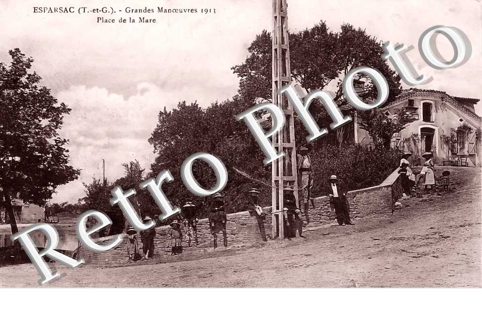 grandes manoeuvres 1913. Place de la Mare