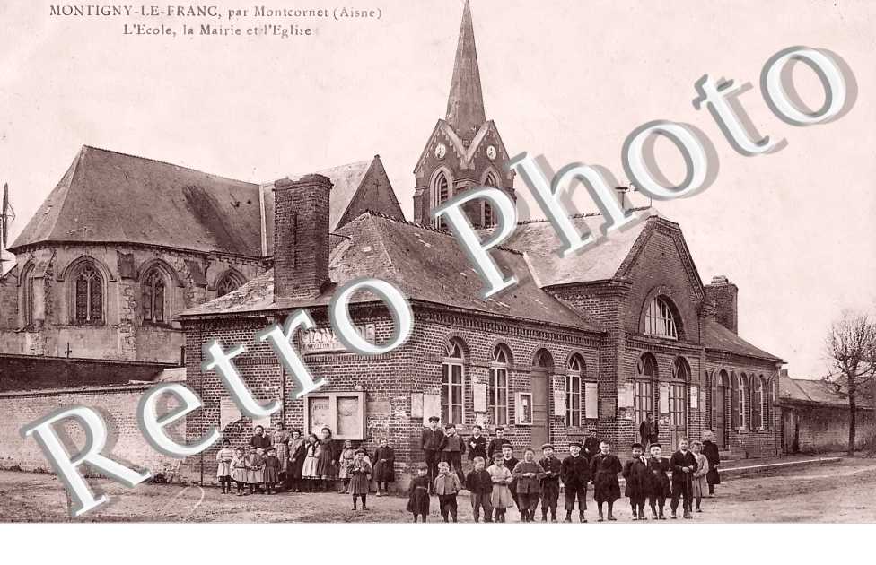 l'école, la mairie et l'église