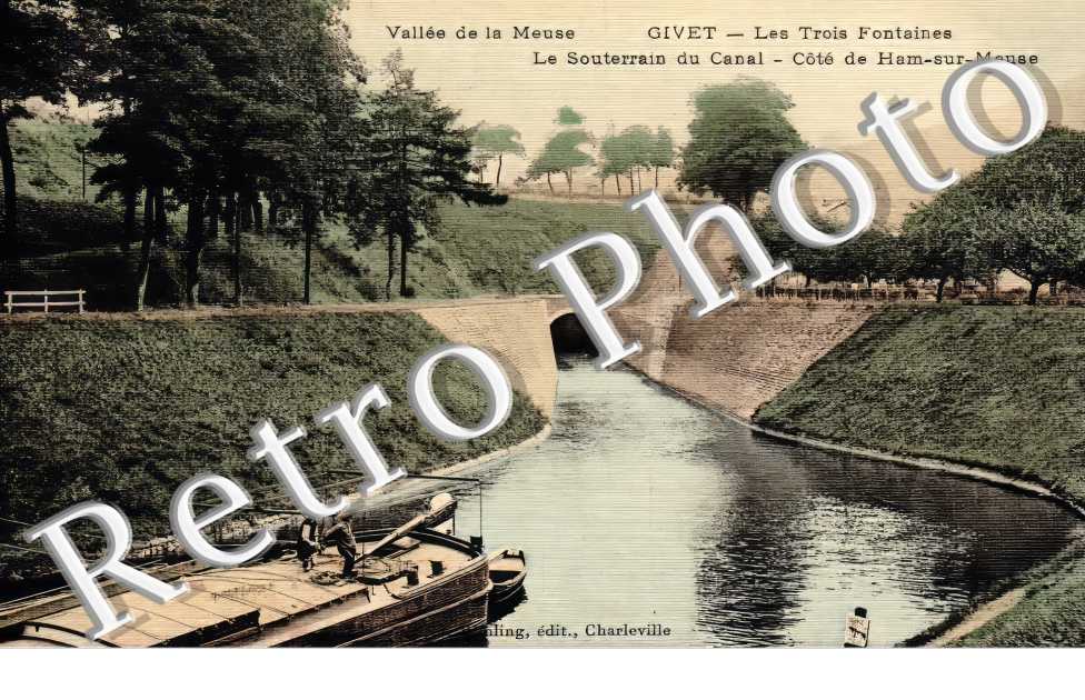 les Trois Fontaines. Le souterrain du canal. Côte de Ham-sur-Meuse