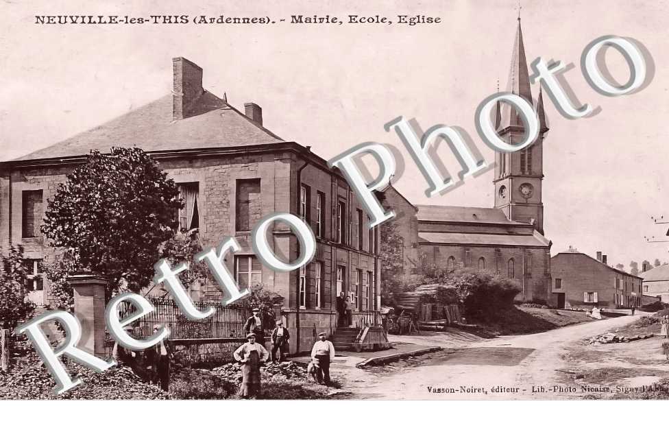 mairie, école église