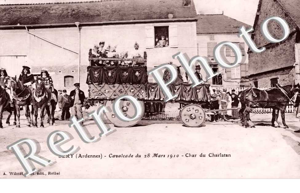 Cavalcade du 28 mars 1910. Char du Charlatan