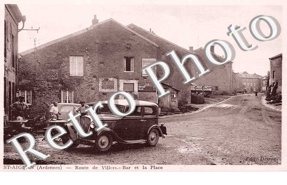 route de Villers-s-Bar et la place