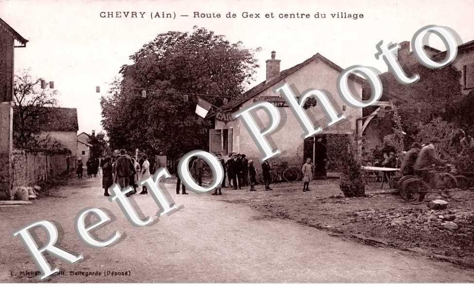 route de Gex et centre du village