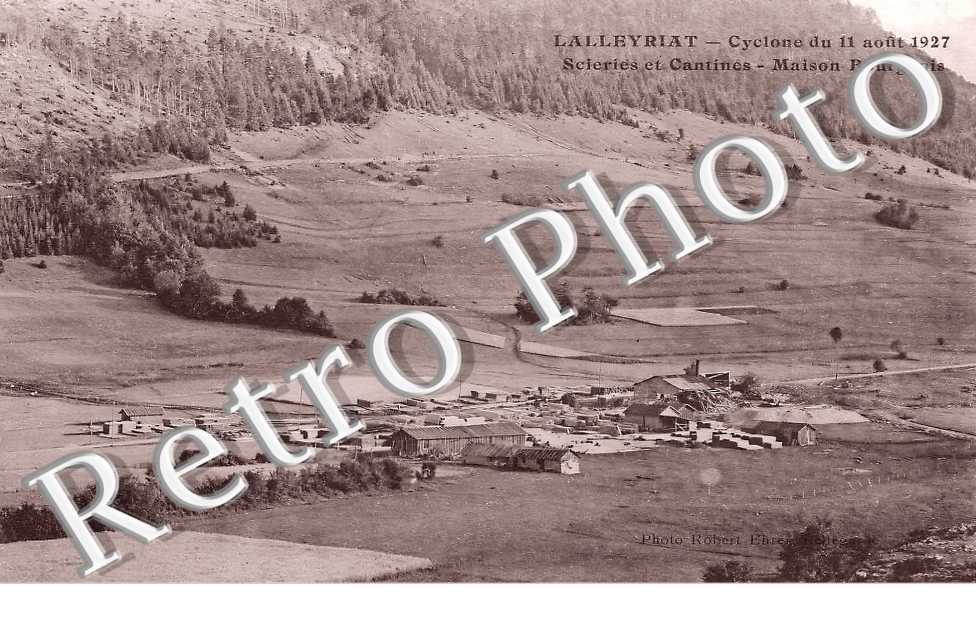 cyclone du 11 août 1927. Scieries et cantines. Maison Bourgeois
