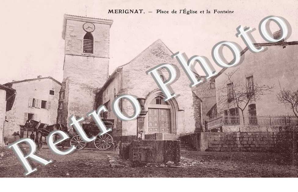 place de l'église et la fontaine