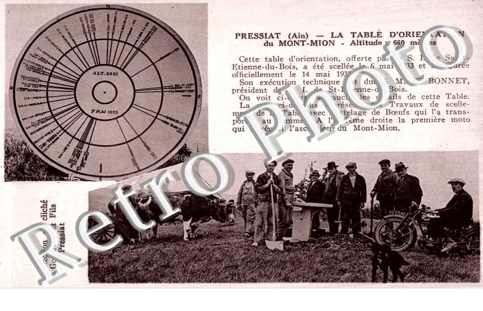 La table d'orientation du Mont-Mion