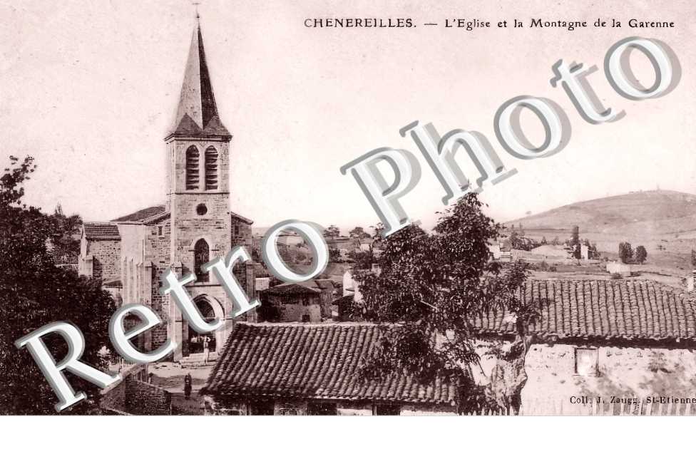l'église et la montagne de la Garenne