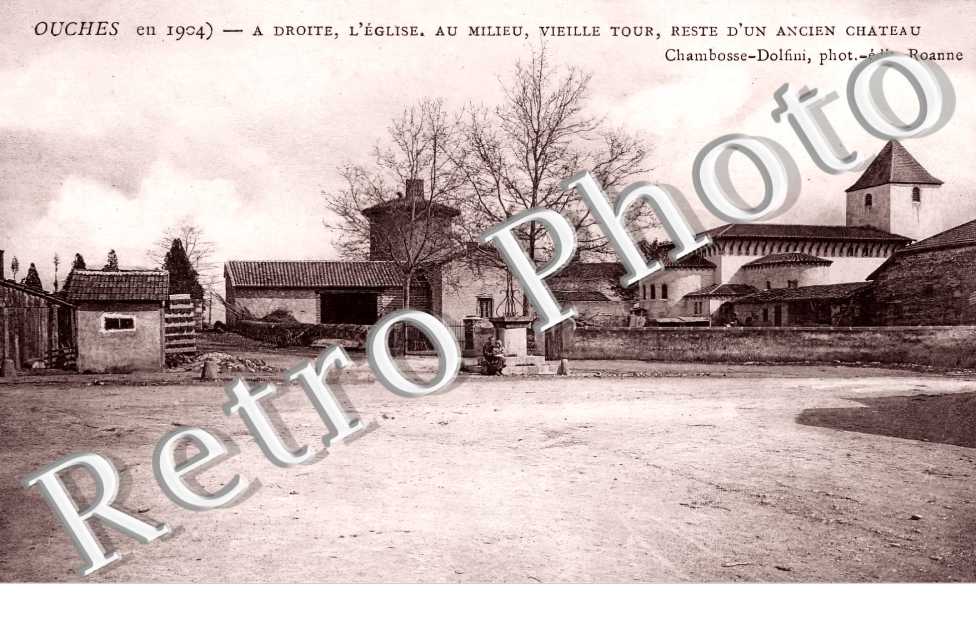 l'église, vieille tour, reste d'un ancien château