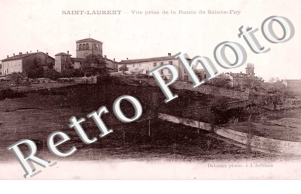 vue prise de la route de Sainte-Foy