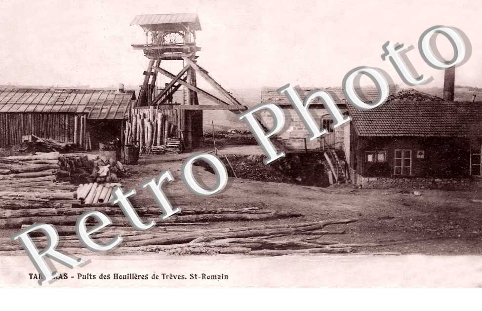 puits des Houillères de Trèves. Saint-Romain.