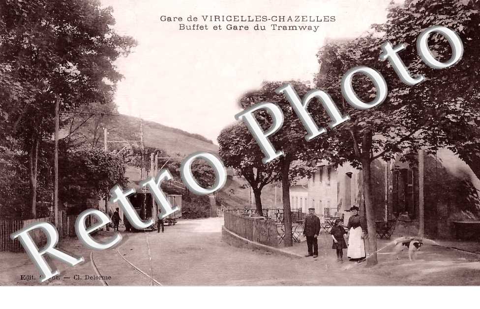 buffet et gare du tramway Gare de Viricelles-Chazelles